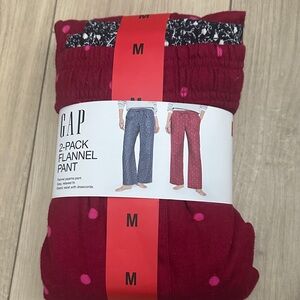 NWT GAP Women’s 2-Pack Flannel Pajama Pants Size Medium 8-10